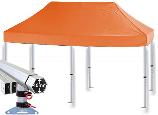 5m x 2.5m Extreme 40 Instant Shelter Orange Main Image