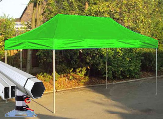 3m x 4.5m Extreme 40 Instant Shelter Lime Green Image 2