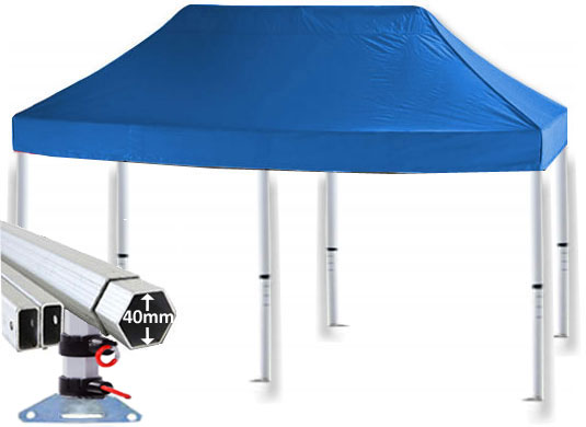 5m x 2.5m Extreme 40 Instant Shelter Royal Blue Main Image