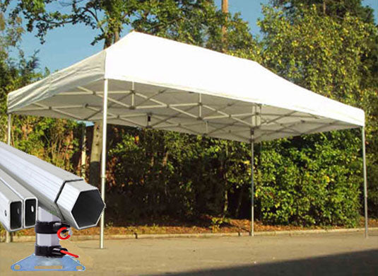 3m x 4.5m Extreme 40 Instant Shelter White Image 2