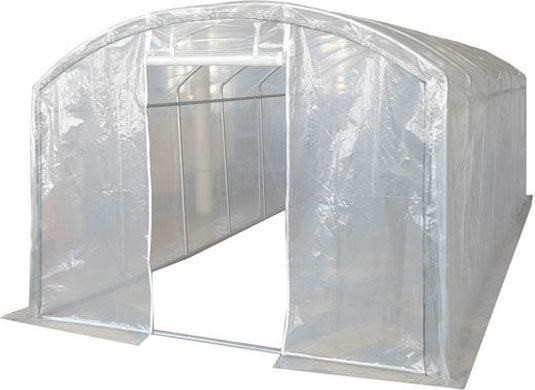 6m x 3m (20' x 10' approx) Extreme Clear Polythene Poly Tunnel Main Image