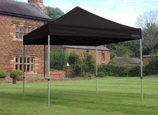 4m x 4m Extreme 50 Instant Shelter Pop Up Gazebos Black Image 4