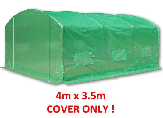 4m x 3.5m Pro Max Green Poly Tunnel Replacement Cover Main Image