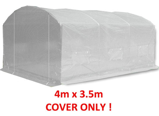 4m x 3.5m Pro Max White Poly Tunnel Replacement Cover Main Image