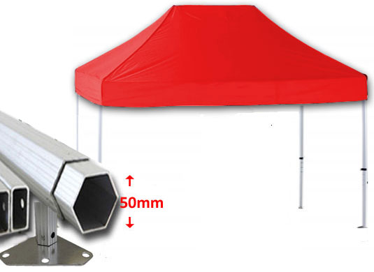 6m x 4m Extreme 50 Instant Shelter Red Main Image