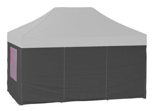 6m x 4m Extreme 50 Instant Shelter Sidewalls Black Main Image