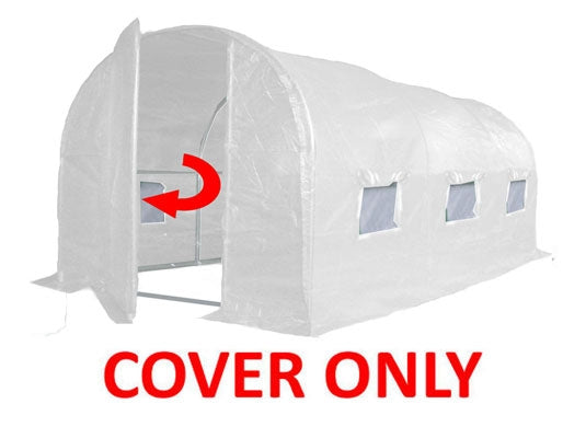 4m x 2m Pro+ White Poly Tunnel Replacement Cover Main Image