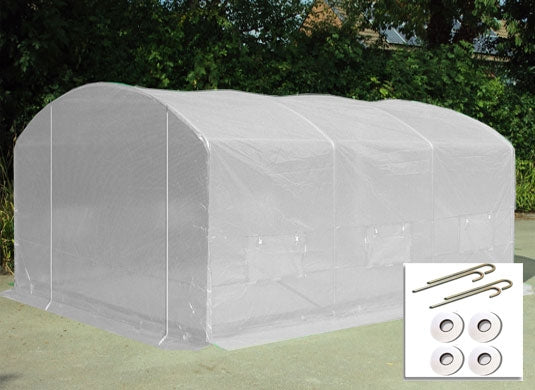 4m x 3.5m Pro Max White Poly Tunnel Main Image