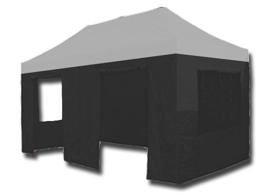 3m x 6m Trader-Max 30 Instant Shelter Sidewalls Black Main Image