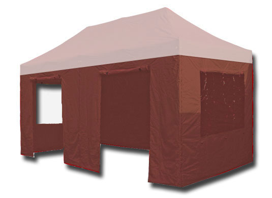 3m x 6m Trader-Max 30 Instant Shelter Sidewalls Brown Main Image