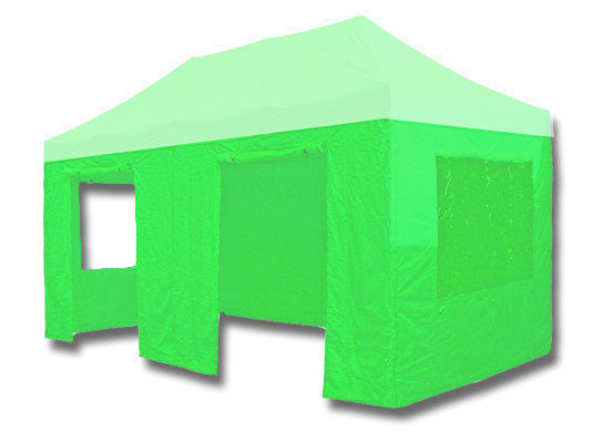 3m x 6m Trader-Max 30 Instant Shelter Sidewalls Lime Green Main Image