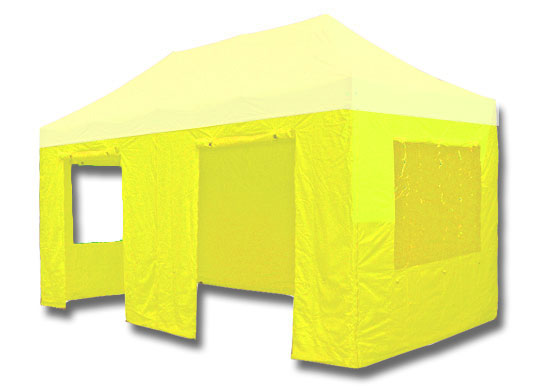 3m x 6m Trader-Max 30 Instant Shelter Sidewalls Yellow Main Image