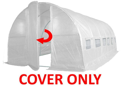 6m x 3m Pro+ White Poly Tunnel Replacement Cover Main Image