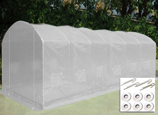 8m x 3.5m Pro Max White Poly Tunnel Main Image