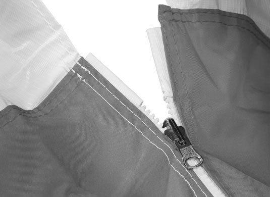 3m x 6m Extreme 50 Instant Shelter Sidewalls Black/Silver Image 5