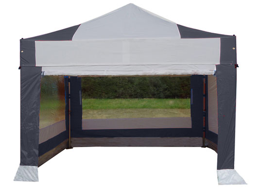 3m x 3m Extreme 50 Instant Shelter Gazebos Black/Silver Image 13