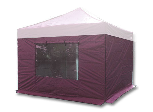 3m x 3m Compact 40 Instant Shelter Sidewalls Burgundy Main Image