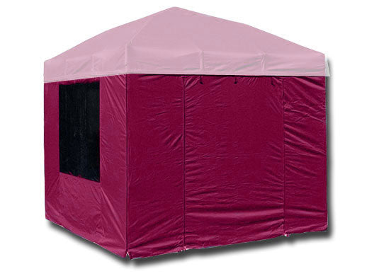 3m x 3m Compact 30 Instant Shelter Sidewalls Burgundy Main Image