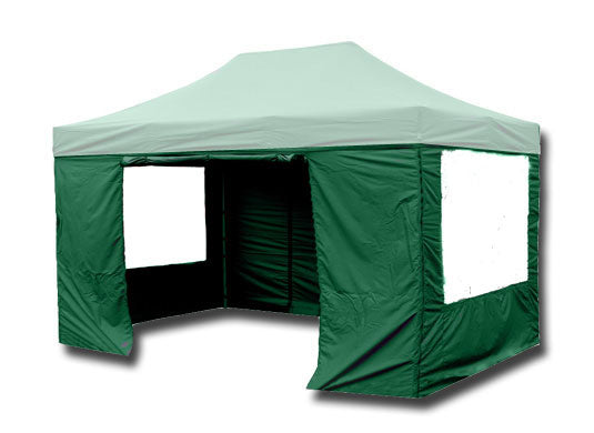 3m x 4.5m Trader-Max 30 Instant Shelter Sidewalls Green Main Image