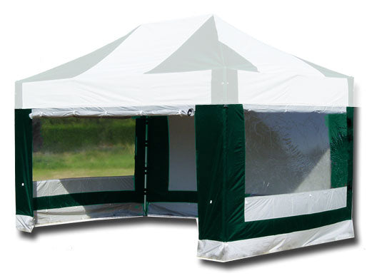 3m x 4.5m Extreme 50 Instant Shelter Sidewalls Green/White Main Image