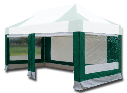 3m x 6m Extreme 50 Instant Shelter Sidewalls Green/White Main Image