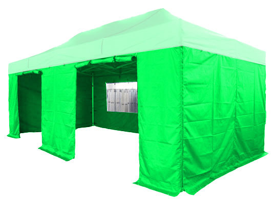 3m x 6m Extreme 40 Instant Shelter Sidewalls Lime Green Main Image