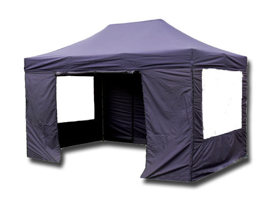 3m x 4.5m Trader Max 30 Instant Shelter Pop Up Gazebos Navy Blue