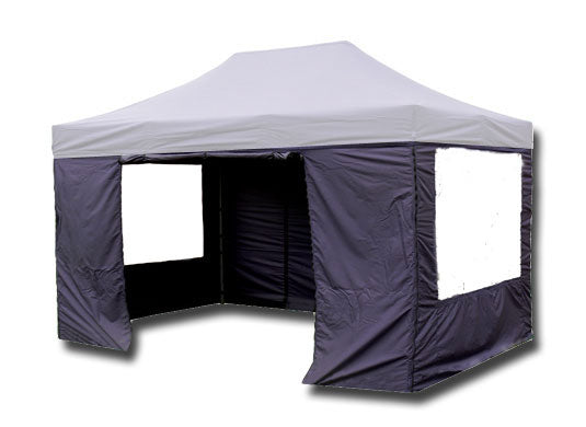 3m x 4.5m Trader-Max 30 Instant Shelter Sidewalls Navy Blue Main Image