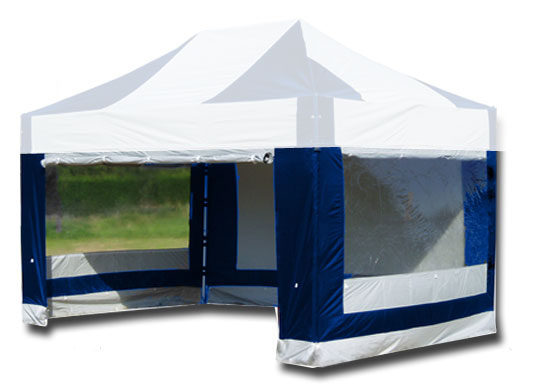 3m x 4.5m Extreme 50 Instant Shelter Sidewalls Navy Blue/White Main Image