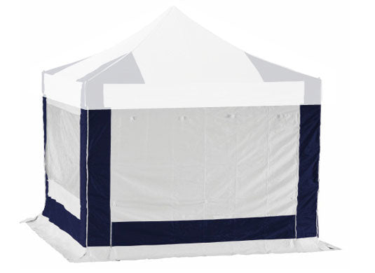 4m x 4m Extreme 50 Instant Shelter Sidewalls Navy Blue/White Main Image