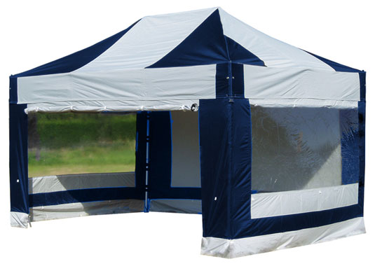 3m x 4.5m Extreme 50 Instant Shelter Navy Blue/White Image 13
