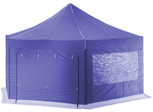 6m Extreme 50 Hexagonal Instant Shelter Pop Up Gazebos Navy Blue Image 14