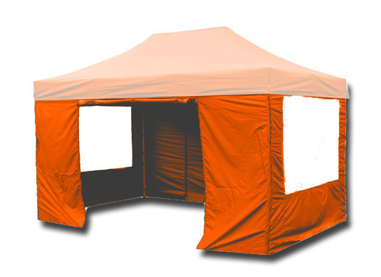 3m x 4.5m Trader-Max 30 Instant Shelter Sidewalls Orange Main Image