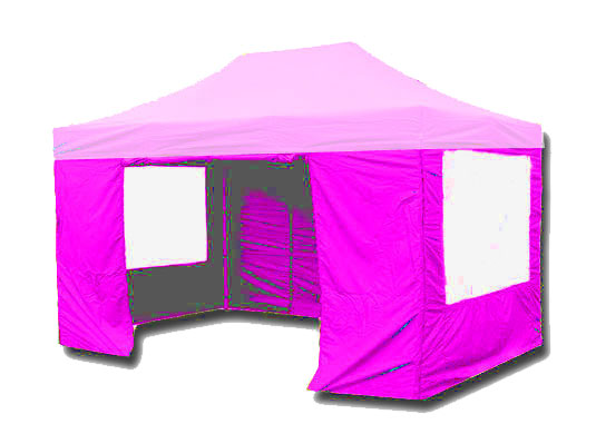 3m x 4.5m Trader-Max 30 Instant Shelter Sidewalls Pink Main Image