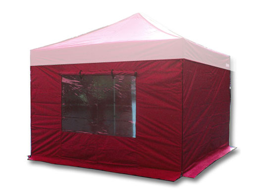 3m x 3m Extreme 40 Instant Shelter Sidewalls Red Main Image