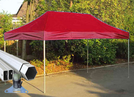 3m x 4.5m Extreme 40 Instant Shelter Red Image 2