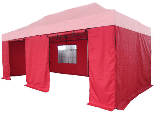 5m x 2.5m Extreme 40 Instant Shelter Sidewalls Red Main Image