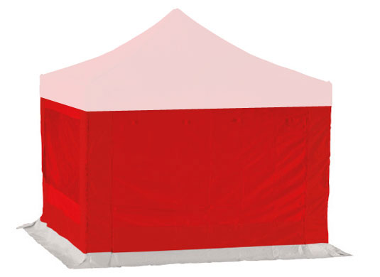 4m x 4m Extreme 50 Instant Shelter Sidewalls Red Main Image