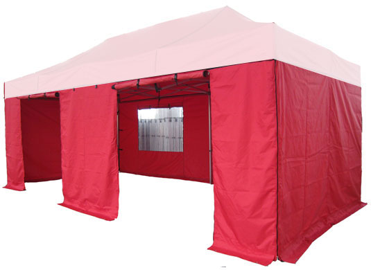 3m x 6m Extreme 50 Instant Shelter Sidewalls Red Main Image