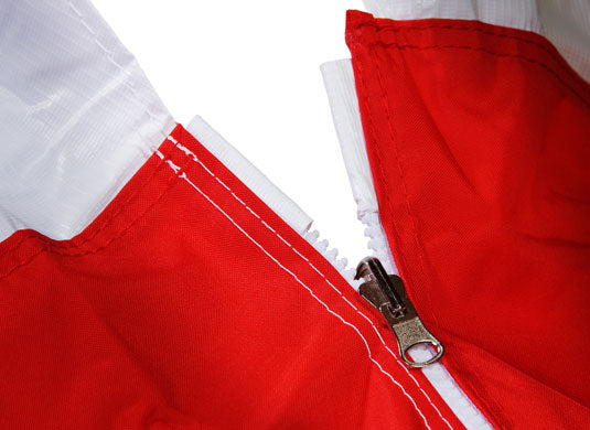 8m x 4m Extreme 50 Instant Shelter Sidewalls Red/White Image 5