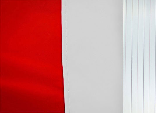 8m x 4m Extreme 50 Instant Shelter Sidewalls Red/White Image 3