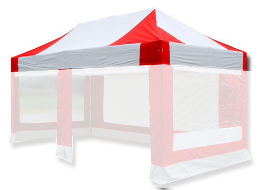 8m x 4m Extreme 50 Instant Shelter Replacement Canopy Red/White Main Image