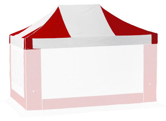 6m x 4m Extreme 50 Instant Shelter Replacement Canopy Red/White Main Image