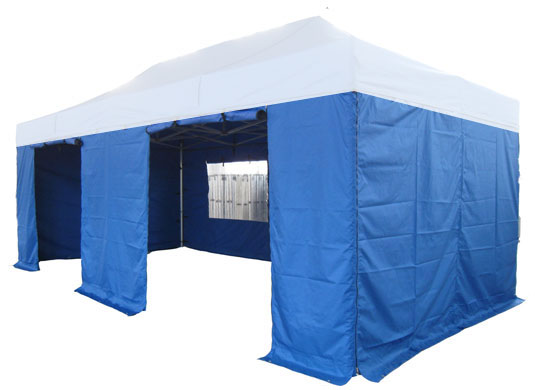 8m x 4m Extreme 50 Instant Shelter Sidewalls Royal Blue Main Image