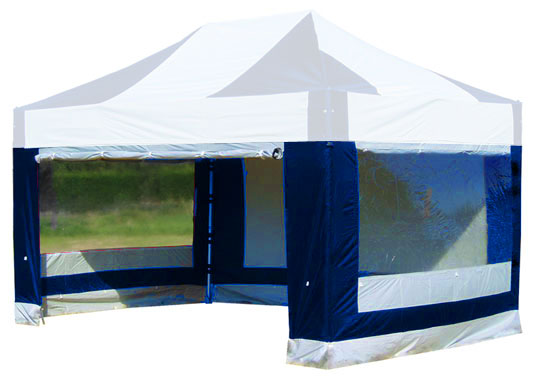 3m x 4.5m Extreme 50 Instant Shelter Sidewalls Royal Blue/White Main Image