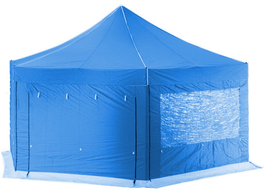 6m Extreme 50 Hexagonal Instant Shelter Pop Up Gazebos Royal Blue Image 14