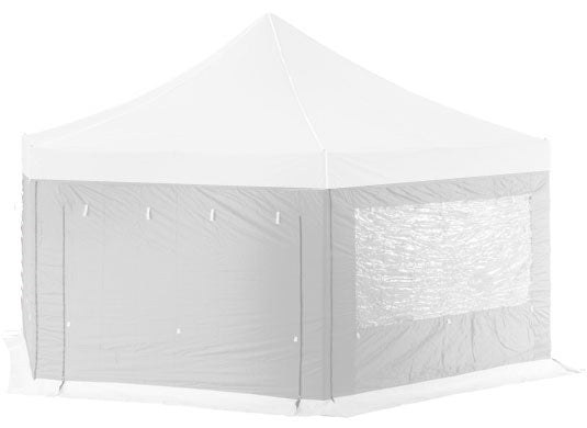 6m Hexagonal Extreme 50 Instant Shelter Sidewalls Silver Main Image