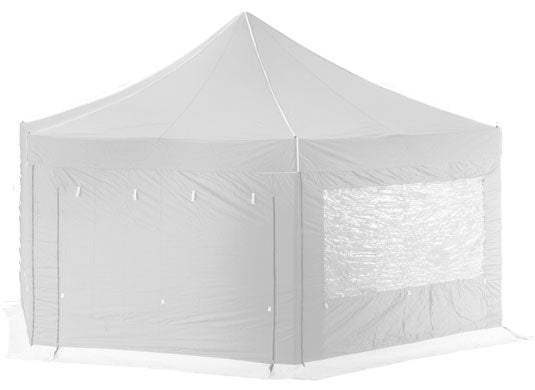 6m Extreme 50 Hexagonal Instant Shelter Pop Up Gazebos Silver Image 14