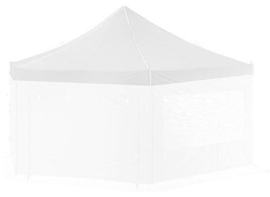6m Extreme 50 Hexagonal Instant Shelter Replacement Canopy White Main Image