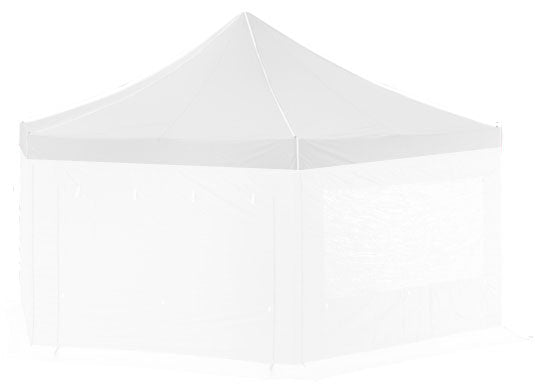 6m Extreme 50 Hexagonal Instant Shelter Replacement Canopy White Main Image